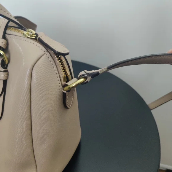 *Coach Peyton Bennett Mini Tan Leather Satchel - Picture 6 of 14